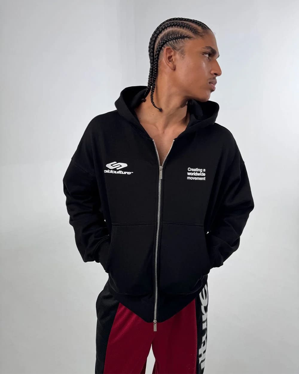 DEFENSE ZIP HOODIE BLACK 6