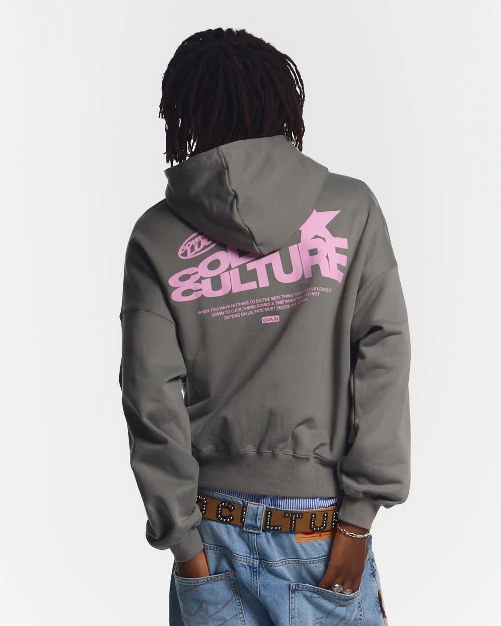 DOWN TO LUCK HOODIE SMOKEY GREY 2