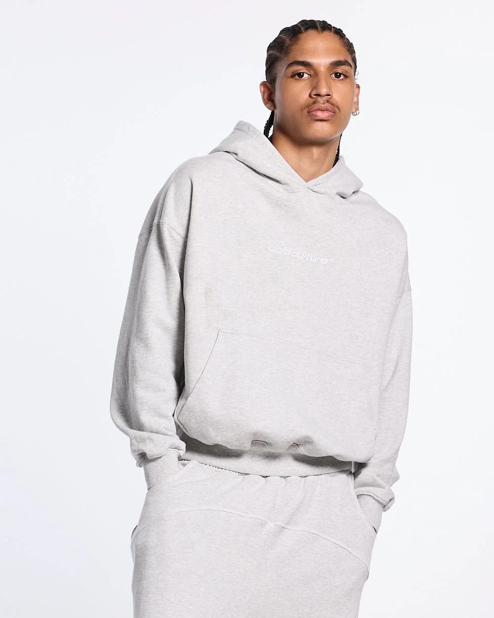 DISTRESSED DEFENSE HOODIE HEATHER GREY 4