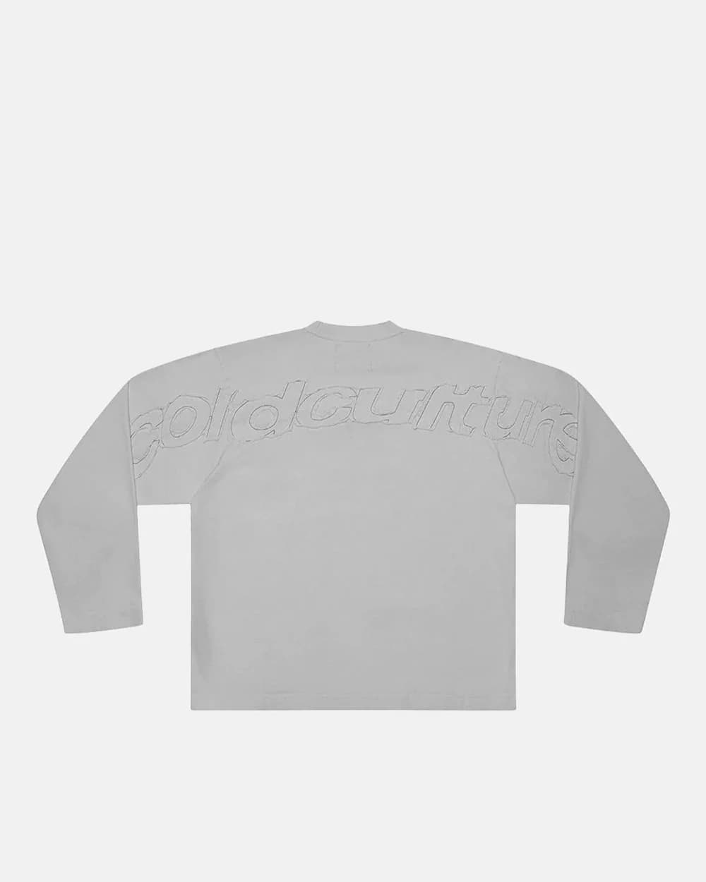 DISTRESS CURVED LONGSLEEVE GREY by COLD CULTURE