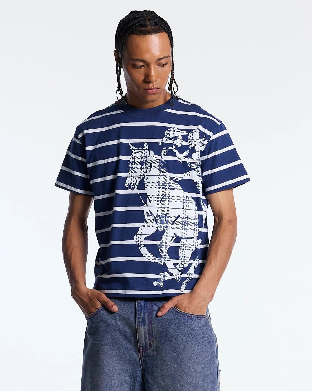 Stallion Tee Navy 2