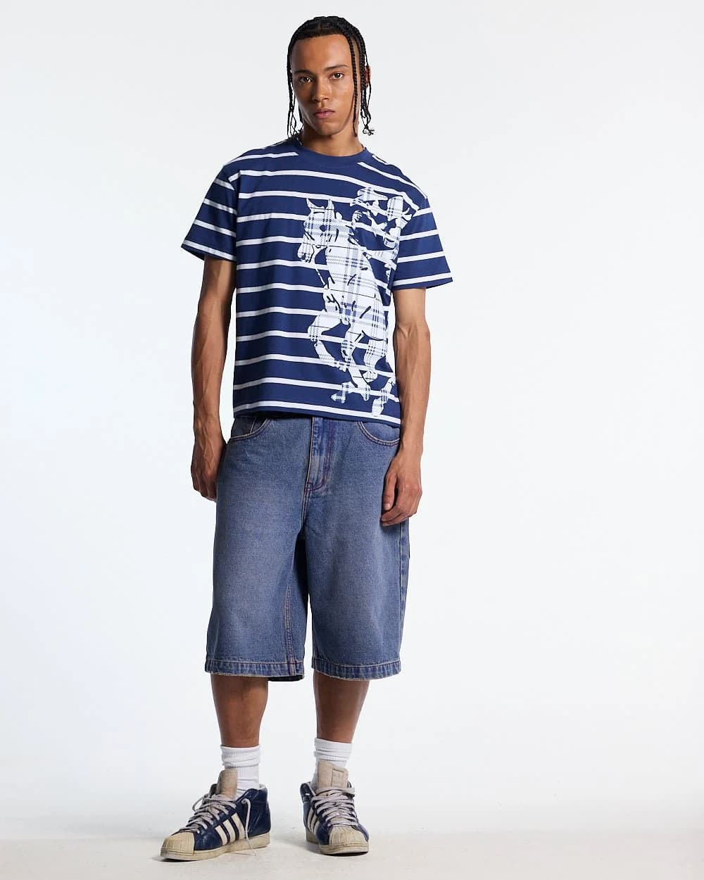 Stallion Tee Navy 5