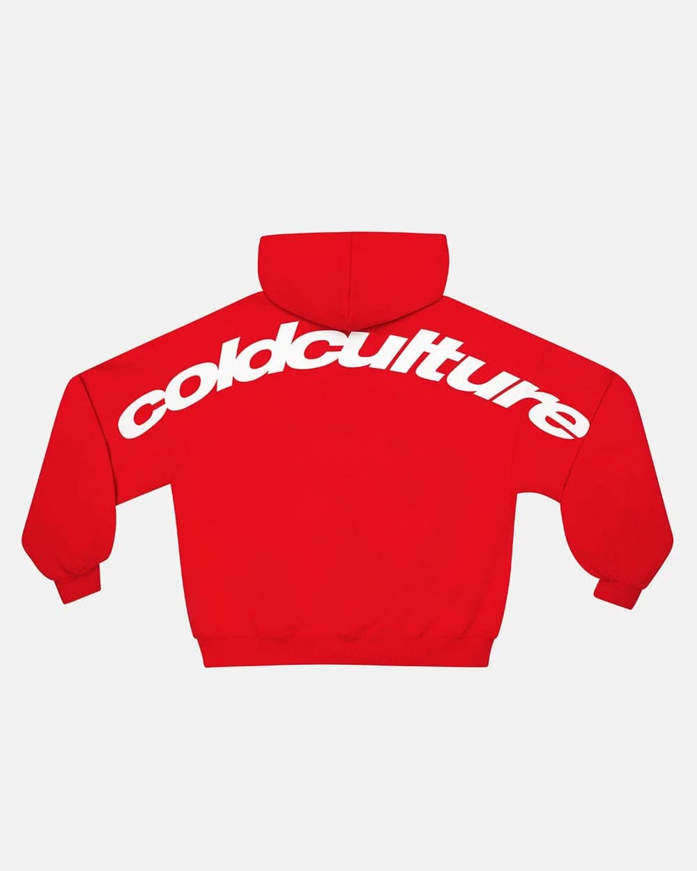 CURVED HOODIE RED 2