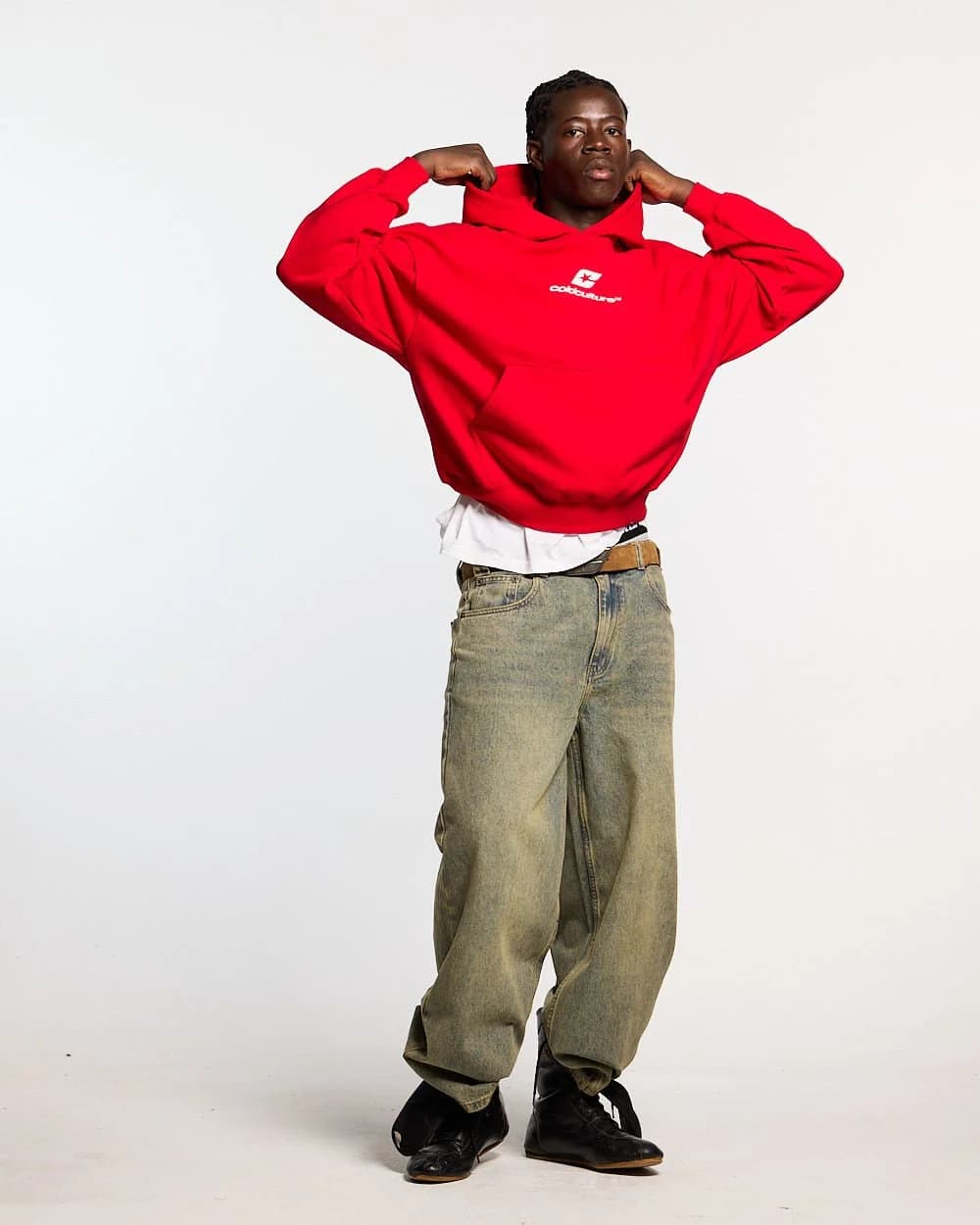 CURVED HOODIE RED 3