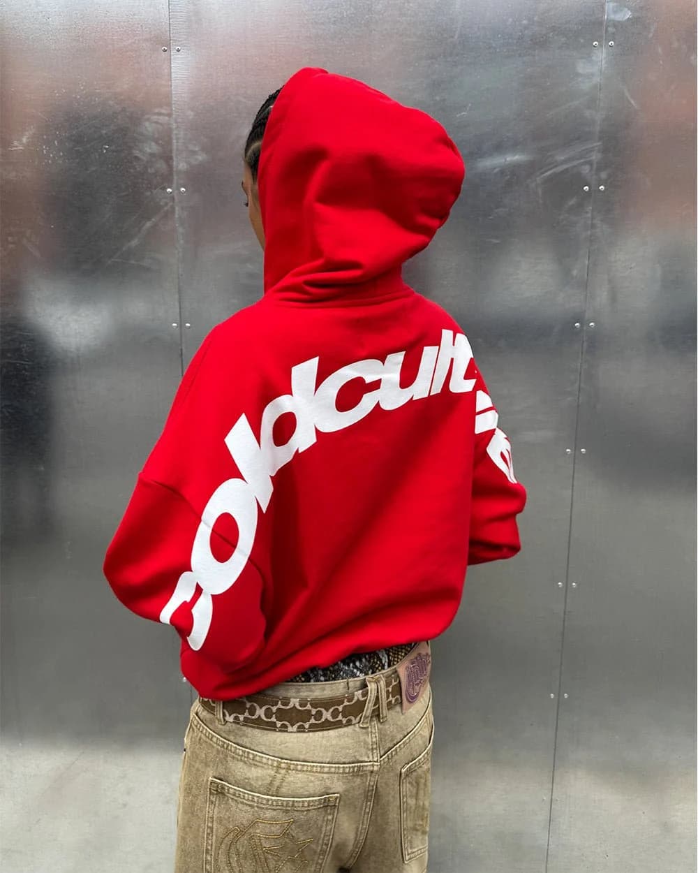 CURVED HOODIE RED 7