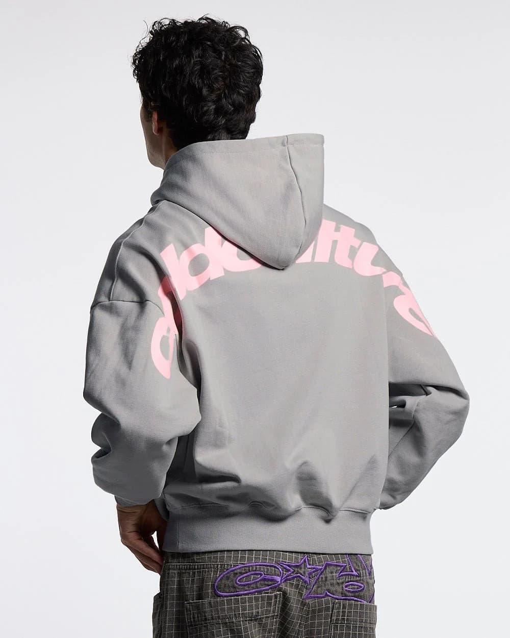 CURVED HOODIE GREY 2