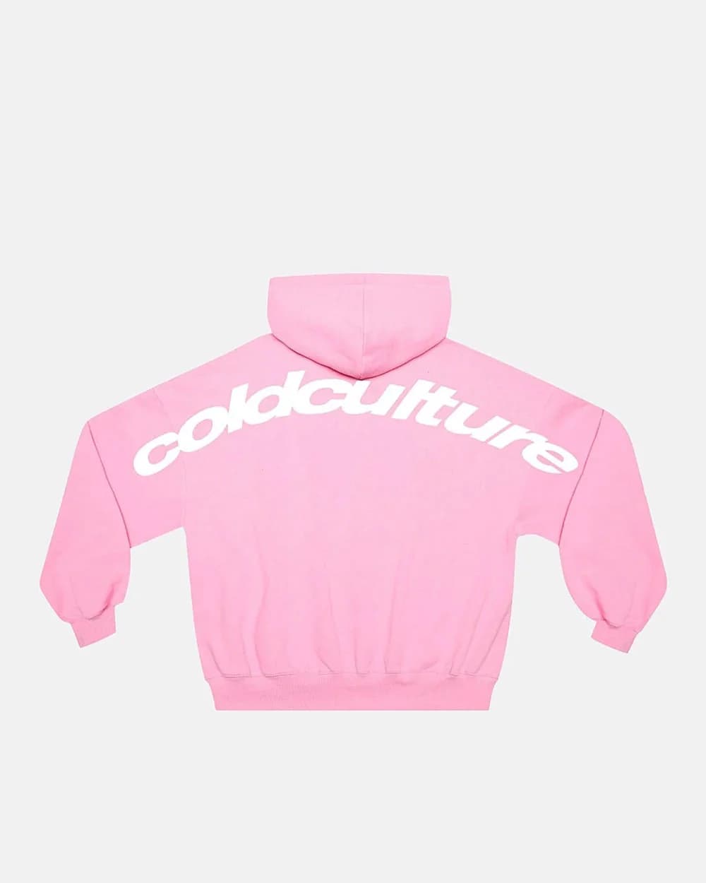 CURVED HOODIE PINK by COLD CULTURE