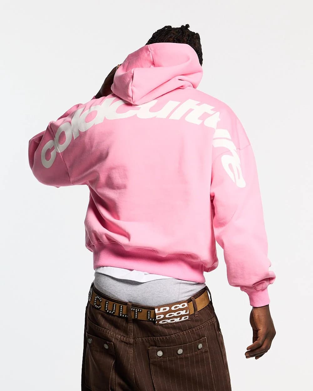 CURVED HOODIE PINK 2