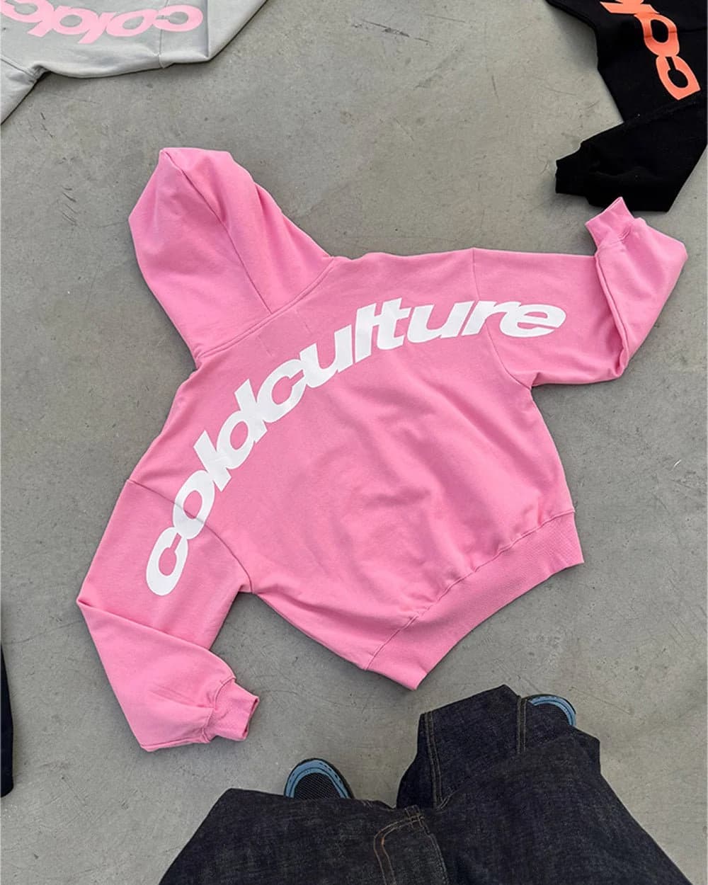 CURVED HOODIE PINK 7