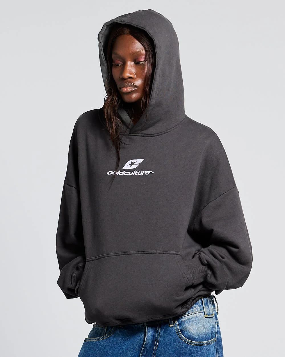 CURVED HOODIE HEAVY GREY 5