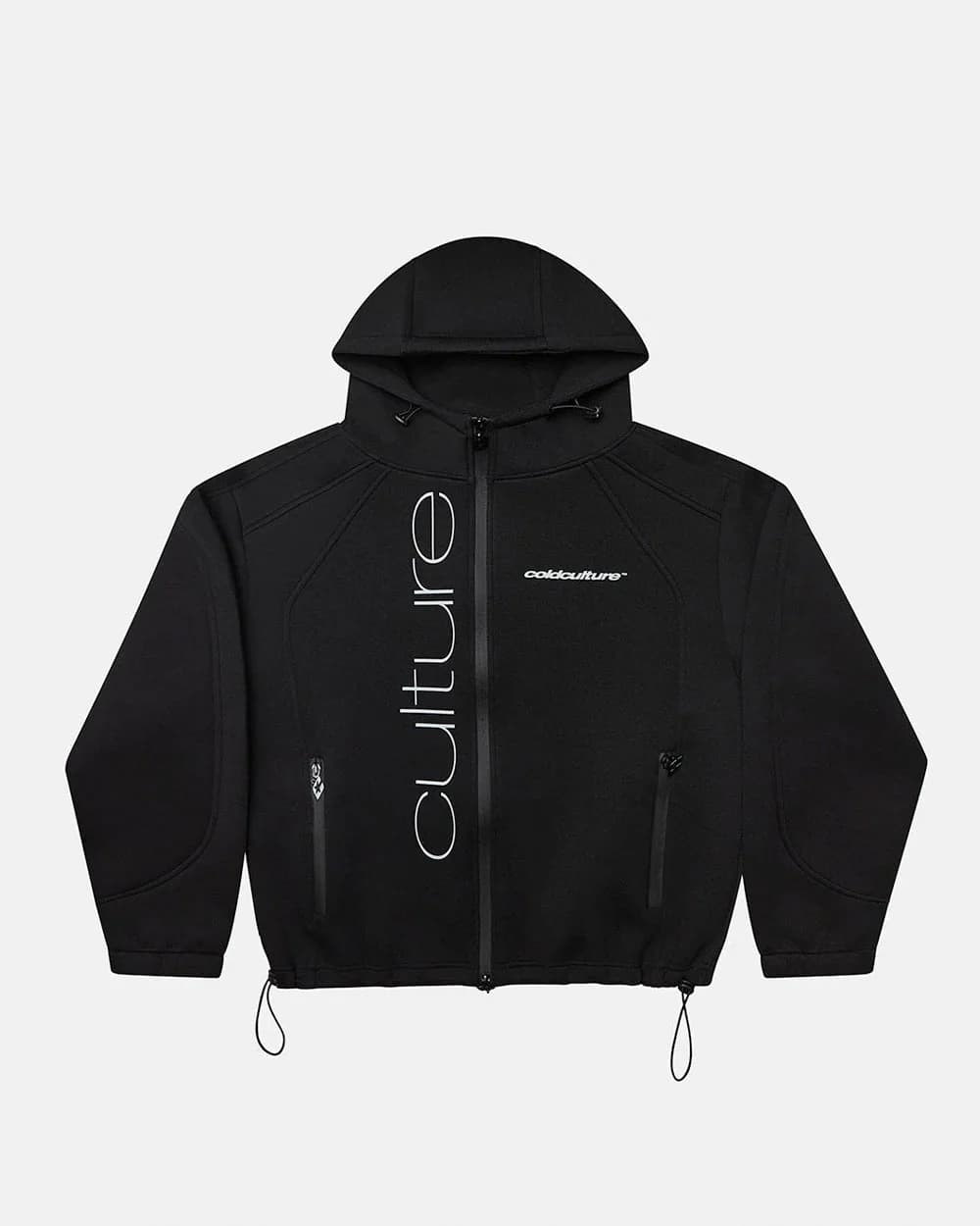 SCUBA ZIP HOODIE GREY & BLACK 2
