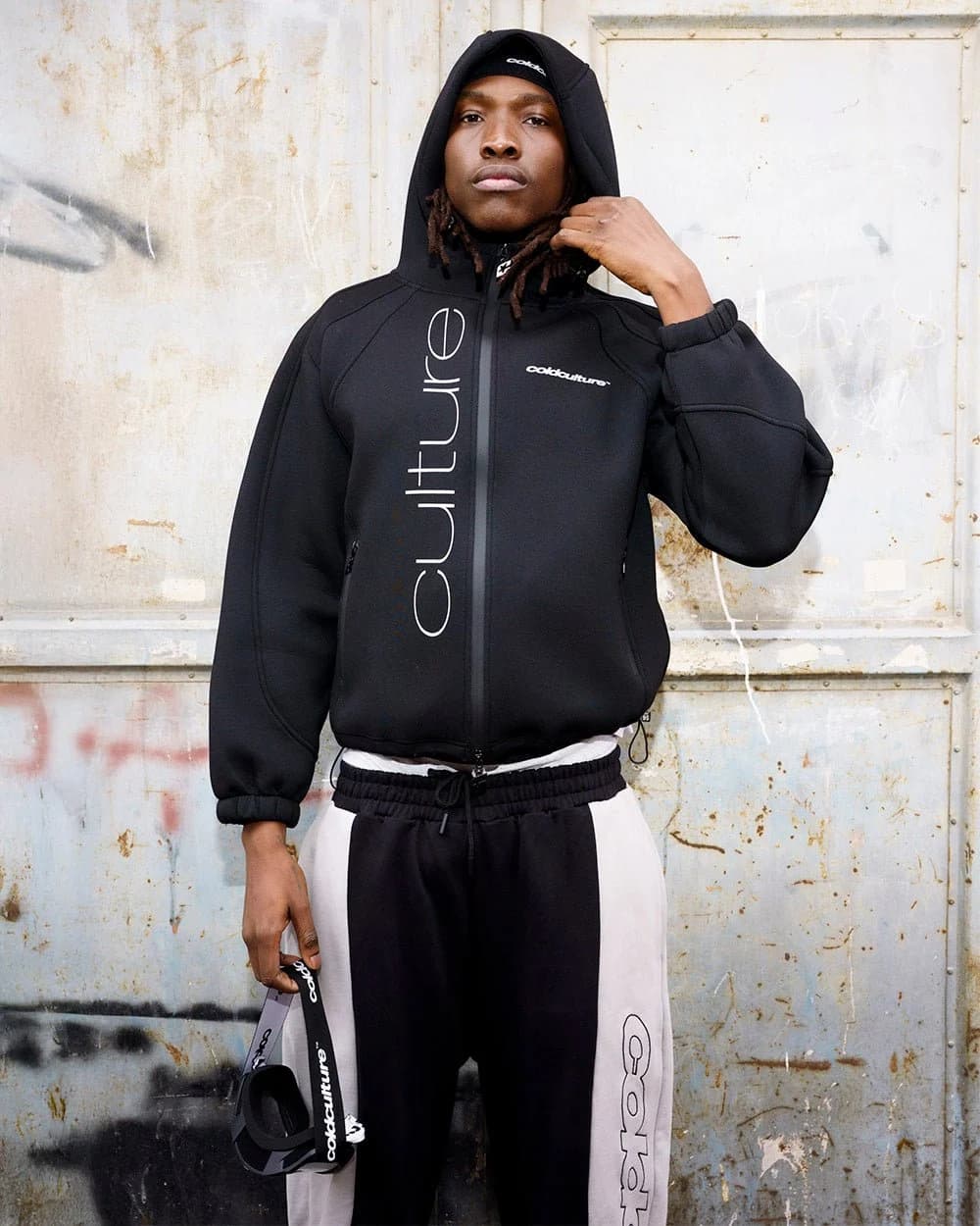 SCUBA ZIP HOODIE GREY & BLACK 7