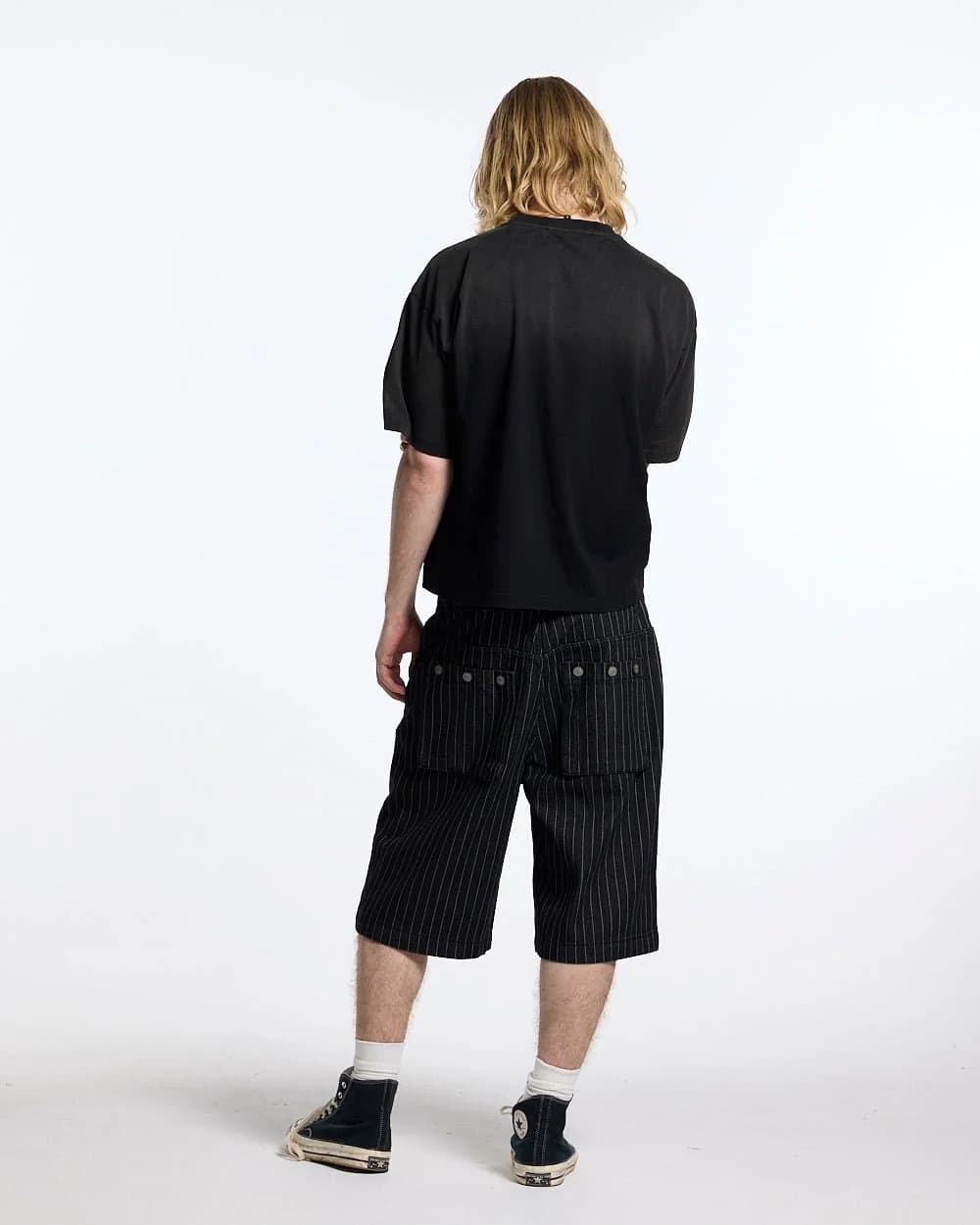 CROSSED SCRIPT TEE 2.0 BLACK 4