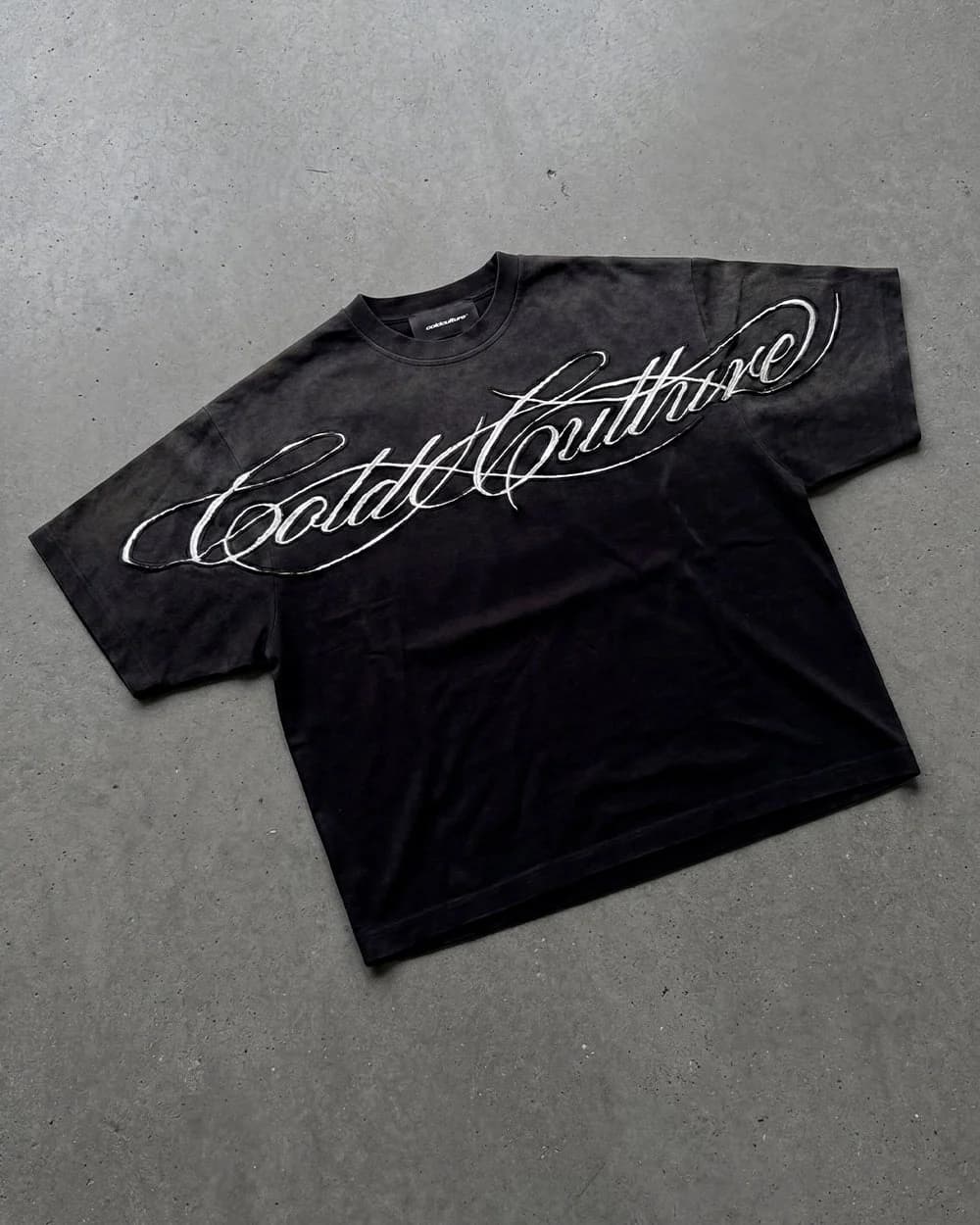 CROSSED SCRIPT TEE 2.0 BLACK 5