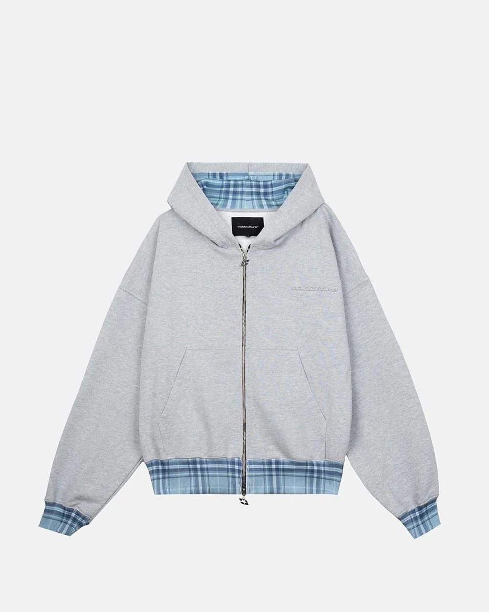 TAKE A PEAK ZIP HOODIE HEATHER GREY by COLD CULTURE