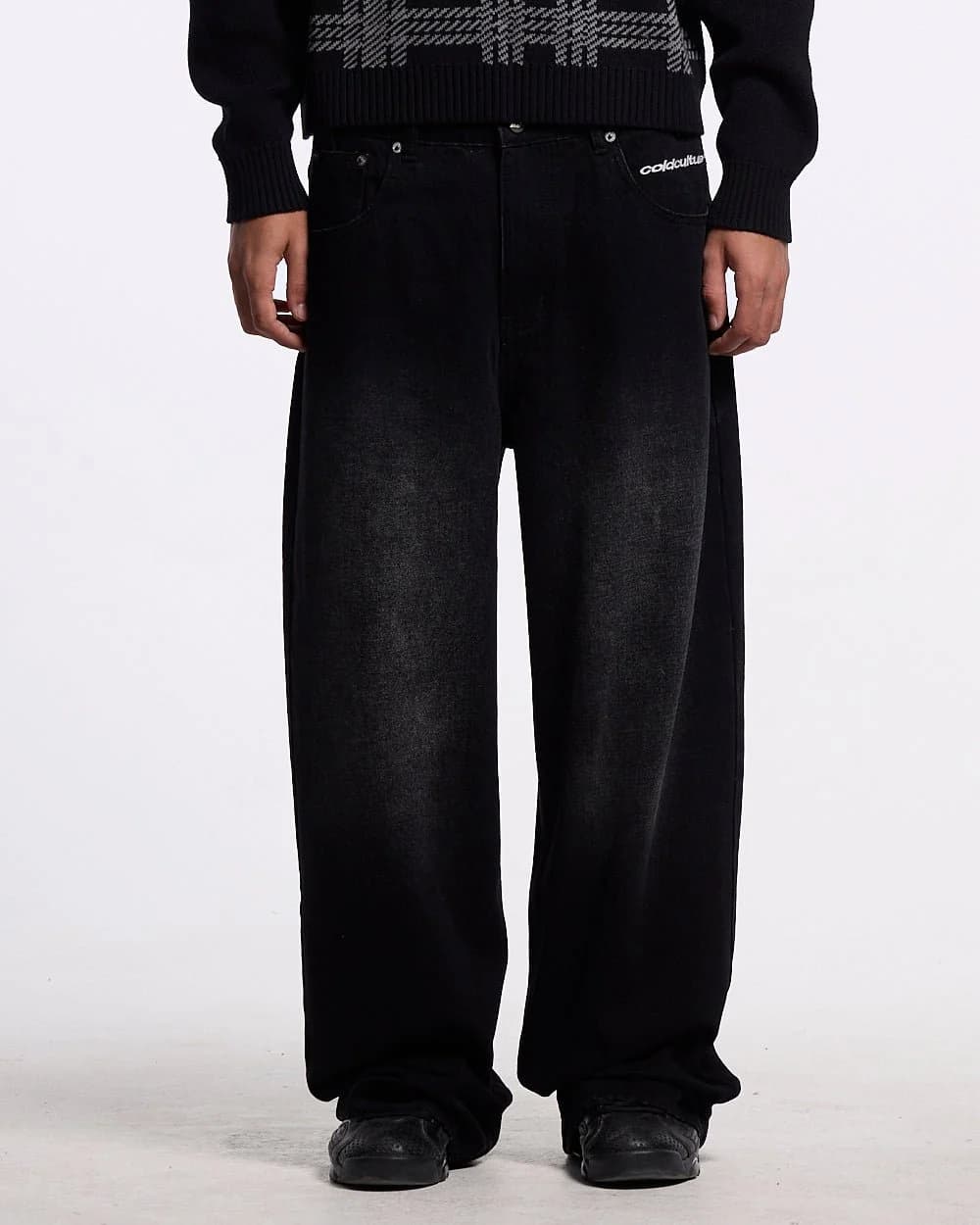 STARS V2 PANTS BLACK DENIM 3