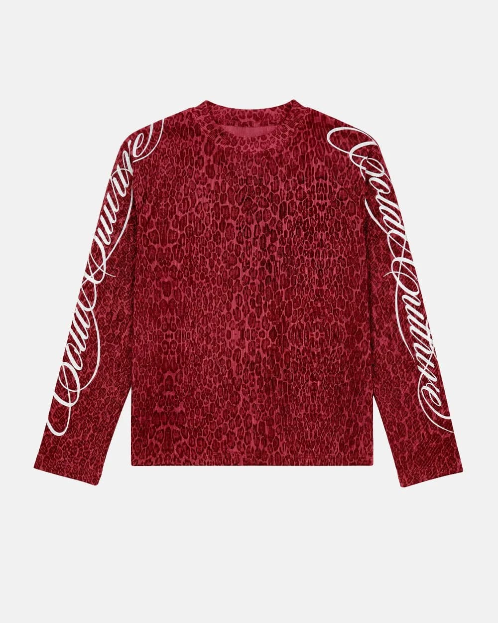 HIDDEN CHEETAH LONGSLEEVE BURGUNDY by COLD CULTURE