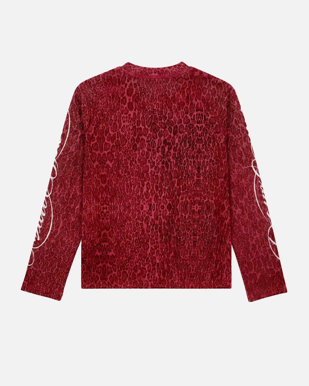 HIDDEN CHEETAH LONGSLEEVE BURGUNDY 3