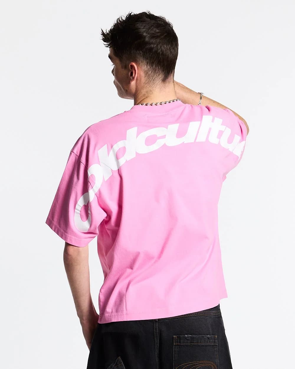 CURVED TEE FUCHSIA PINK 2