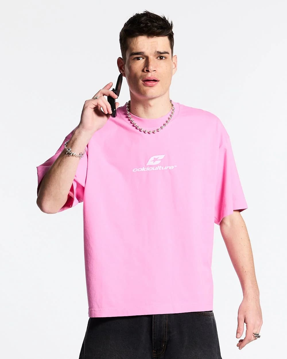 CURVED TEE FUCHSIA PINK 4