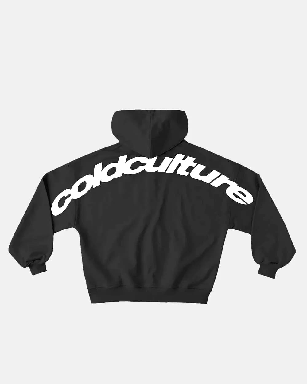 CURVED ZIP HOODIE INDIA INK by COLD CULTURE