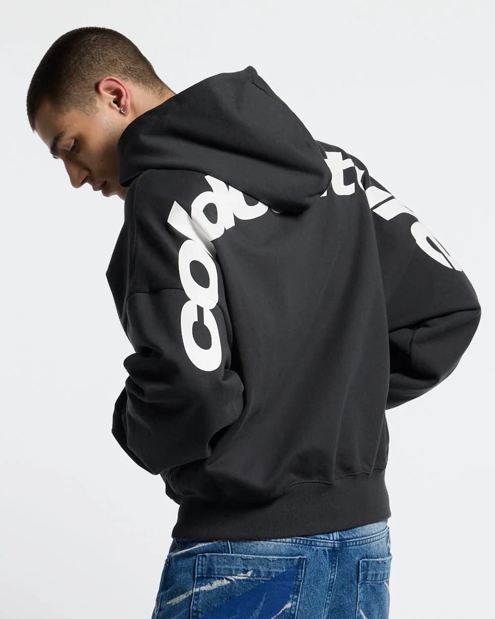CURVED ZIP HOODIE INDIA INK 2
