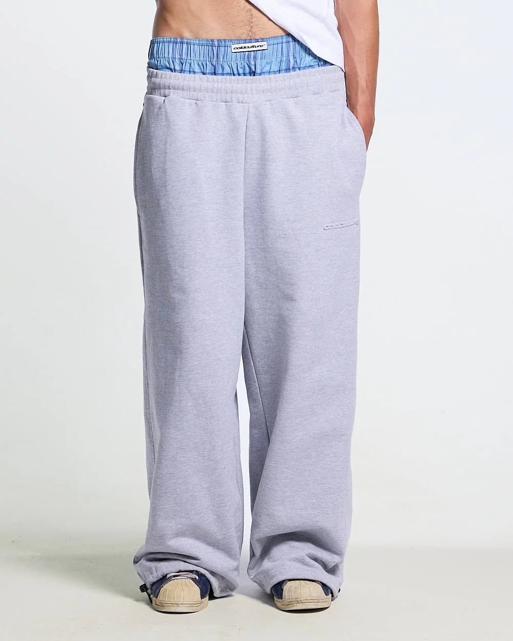 TAKE A PEAK SWEATPANTS HEATHER GREY by COLD CULTURE