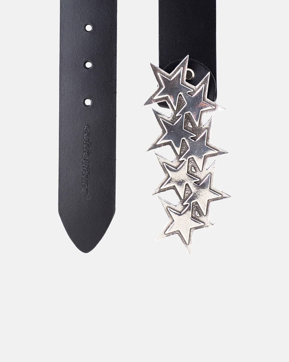 STARS LEATHER BELT BLACK 2