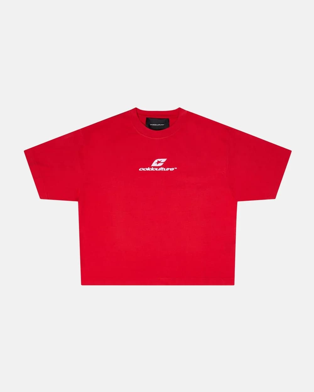 CURVED TEE RACING RED 3