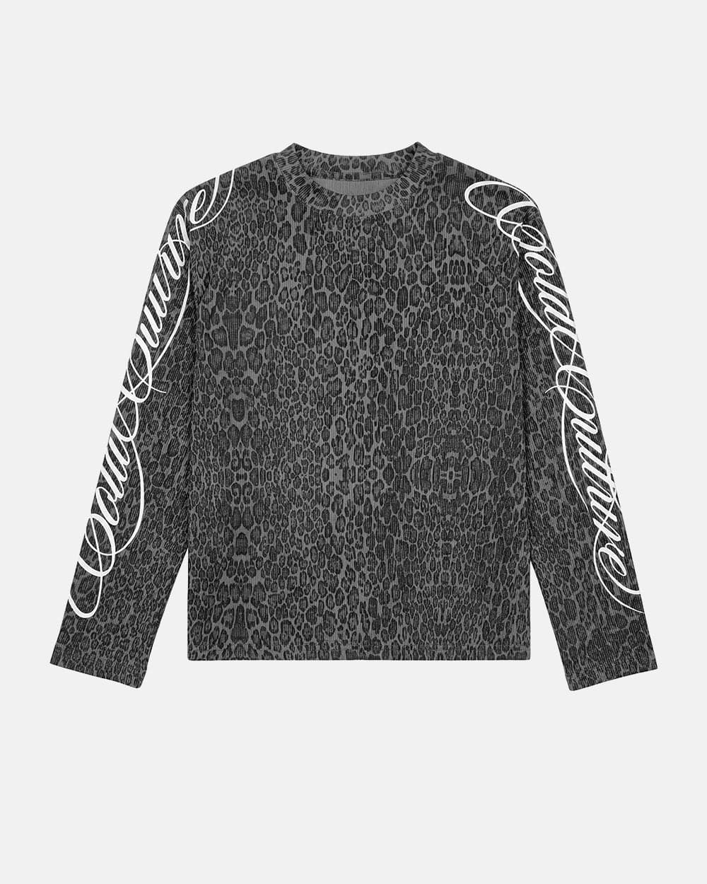 HIDDEN CHEETAH LONGSLEEVE DARK GREY by COLD CULTURE