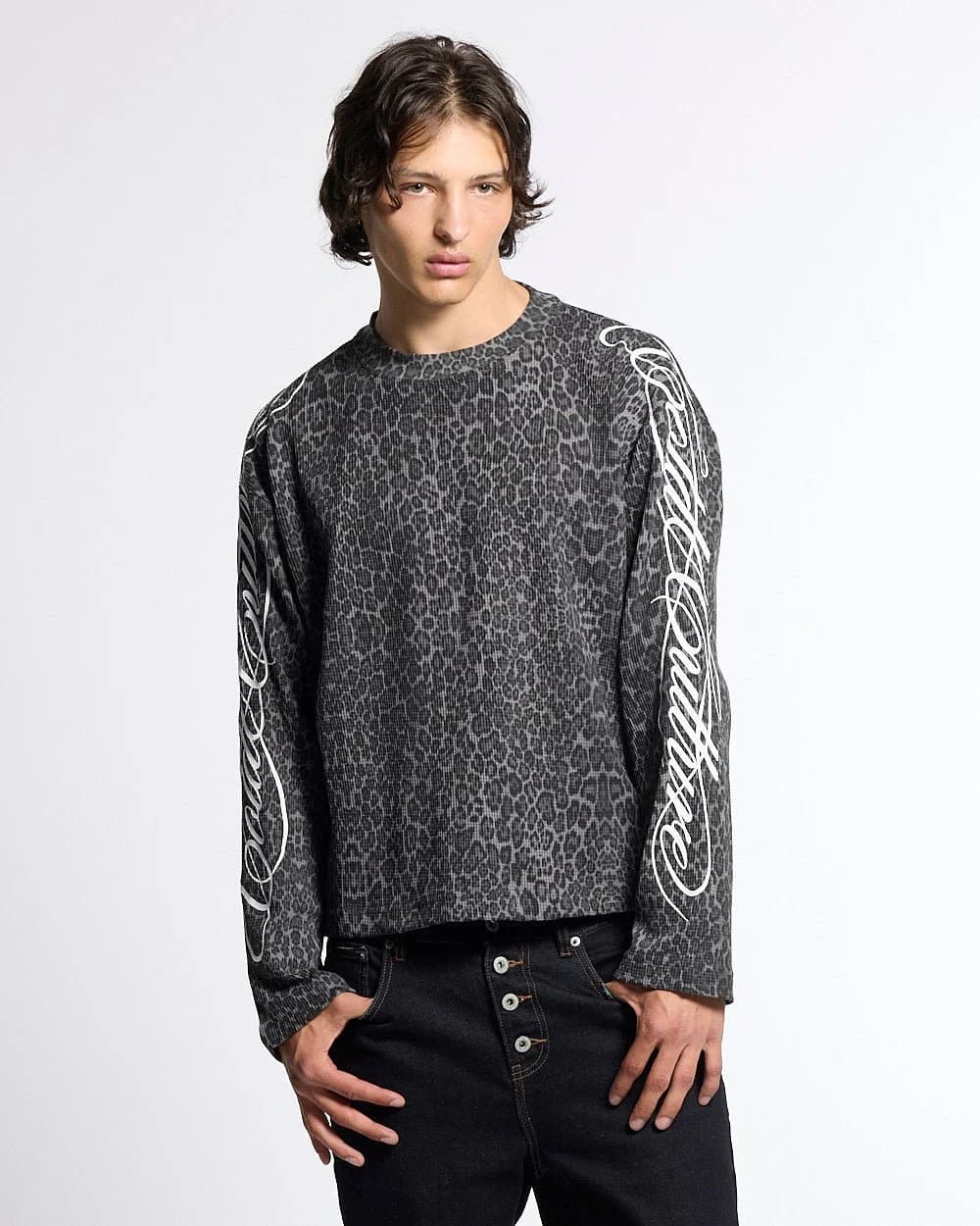 HIDDEN CHEETAH LONGSLEEVE DARK GREY 2