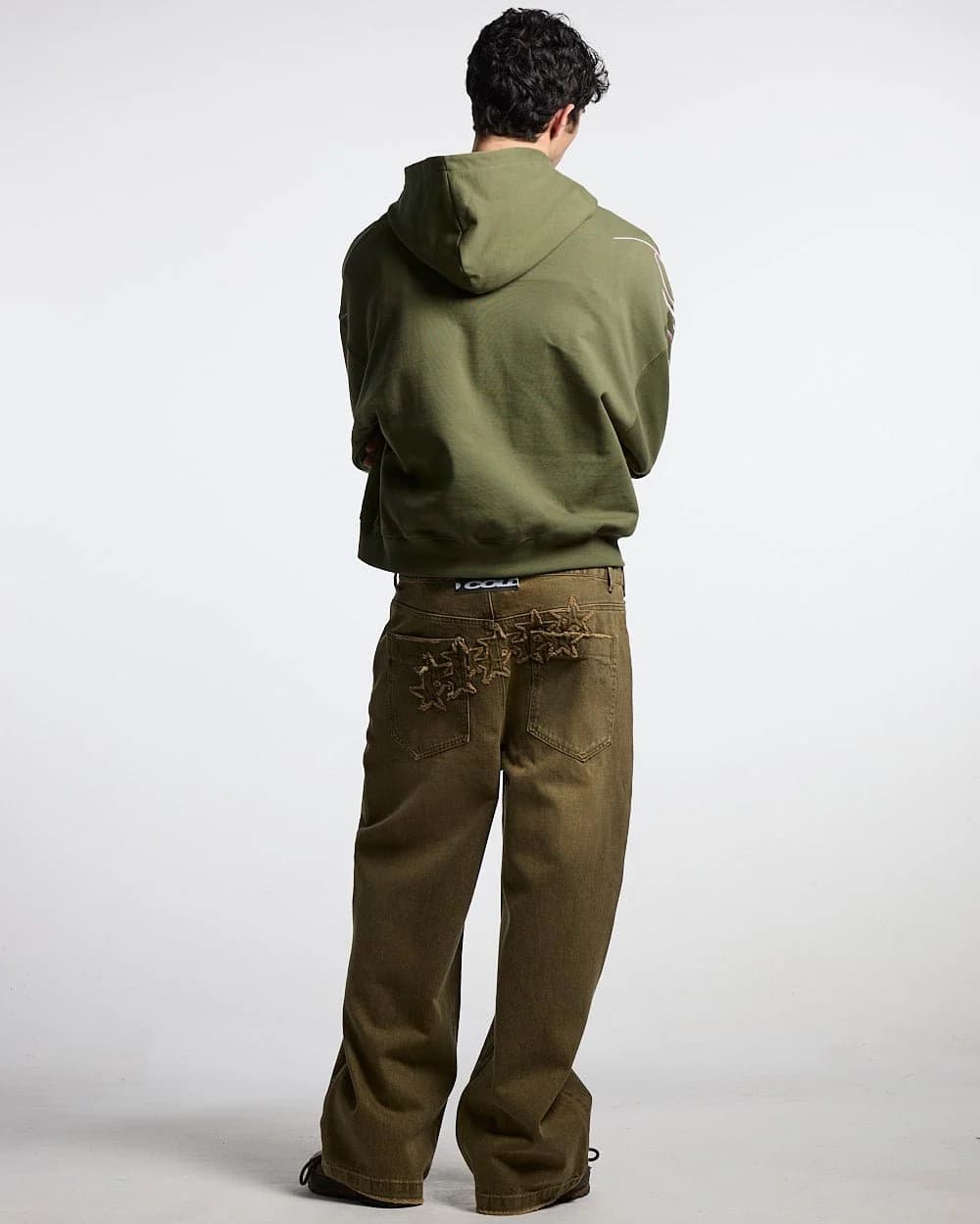 NEW SCRIPT ZIP HOODIE GREEN & PINK 4