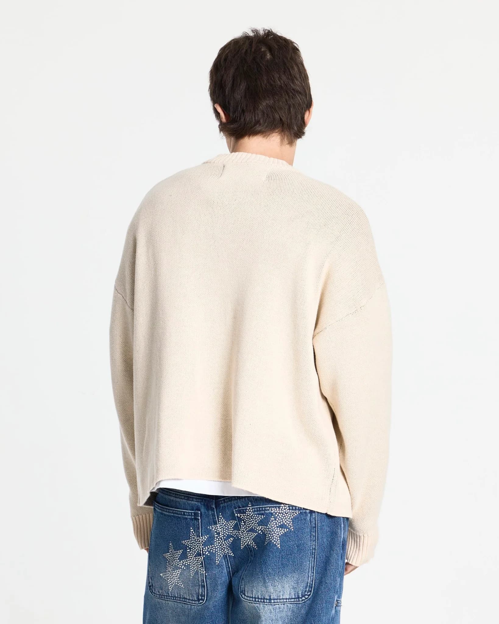 POISON KNIT CREAM AND BROWN 4