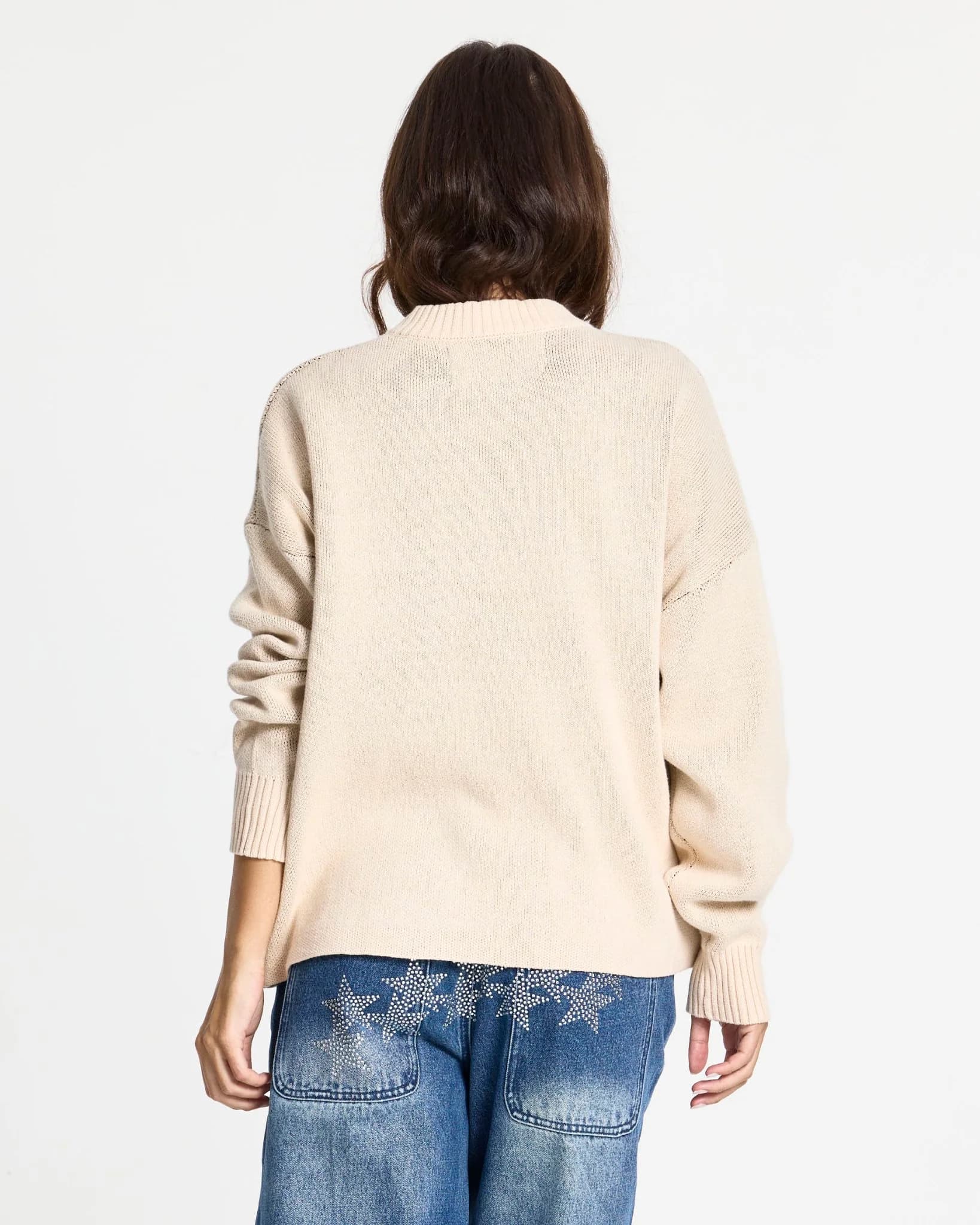 POISON KNIT CREAM AND BROWN 8
