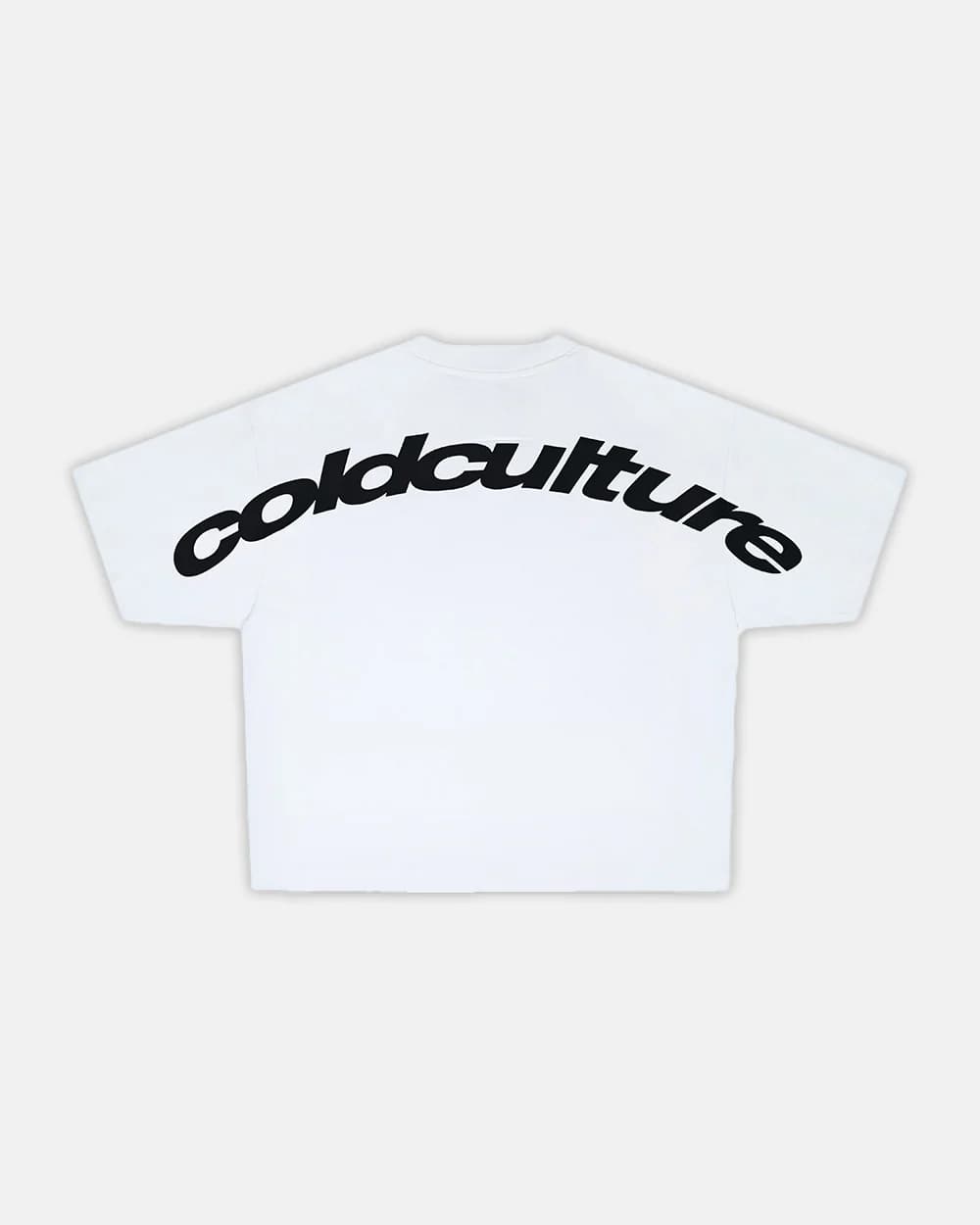 CURVED TEE WHITE by COLD CULTURE