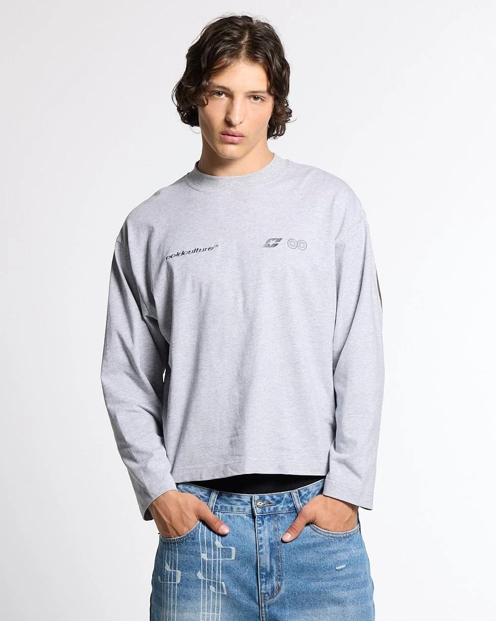 CURVED KNOTS LONGSLEEVE HEATHER GREY 4