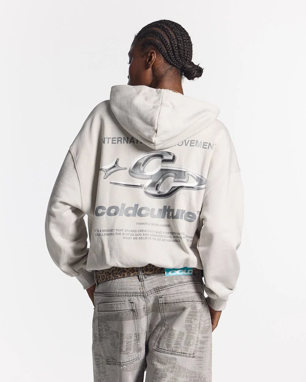 SPARKLY HOODIE PEARL GREY 5