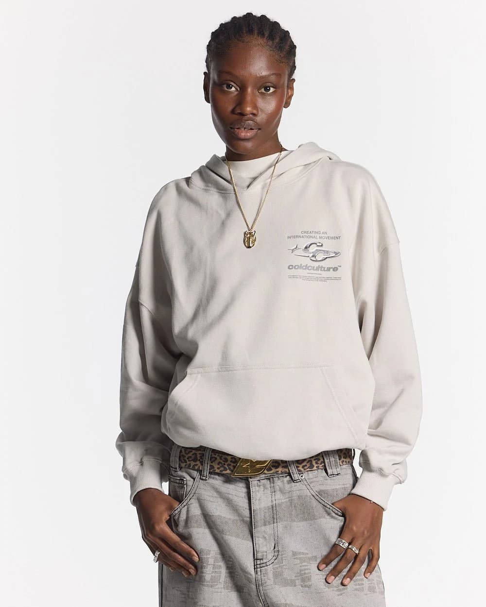 SPARKLY HOODIE PEARL GREY 6