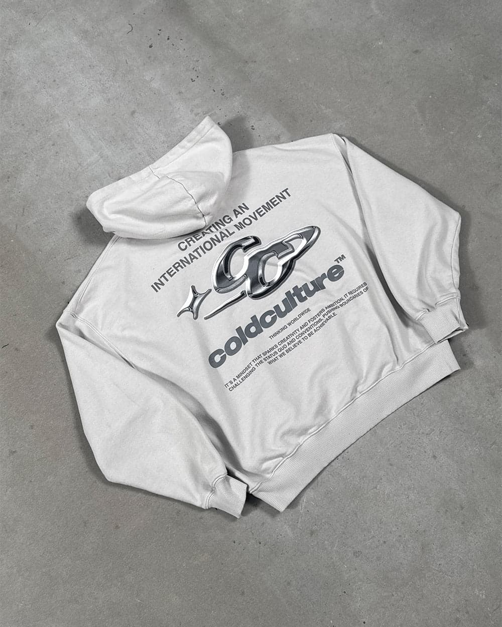 SPARKLY HOODIE PEARL GREY 8