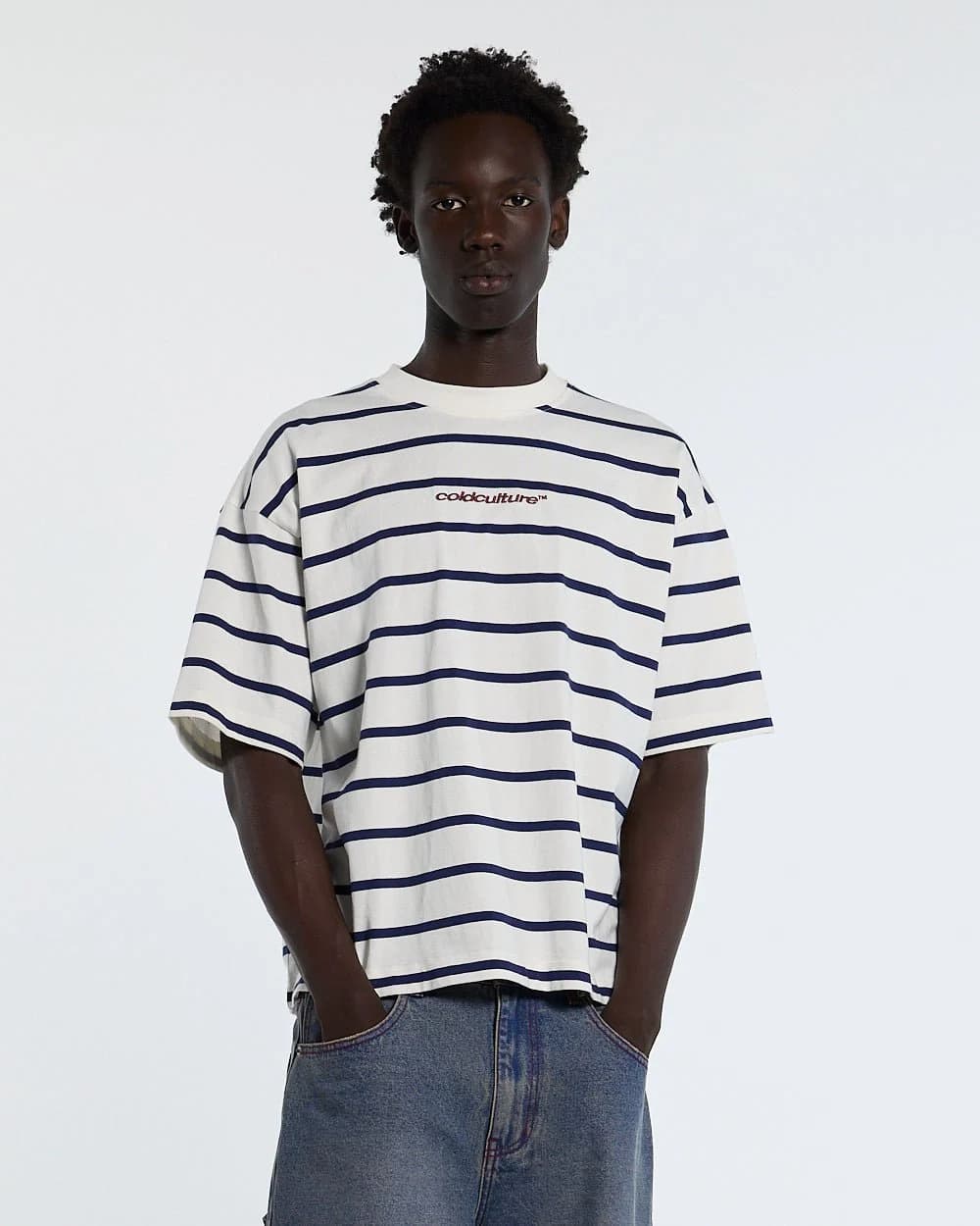 BAY STRIPE TEE WHITE 4