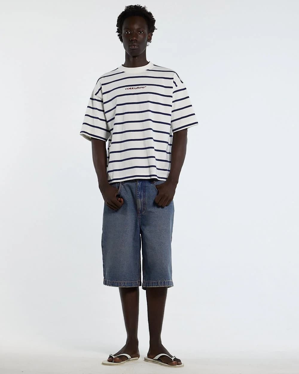 BAY STRIPE TEE WHITE 5