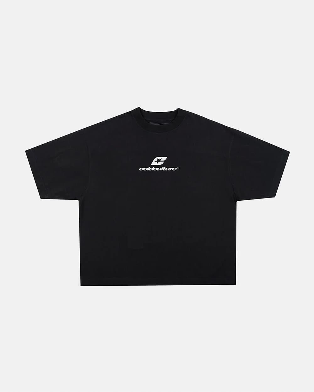 TARTAN CURVED TEE BLACK 3