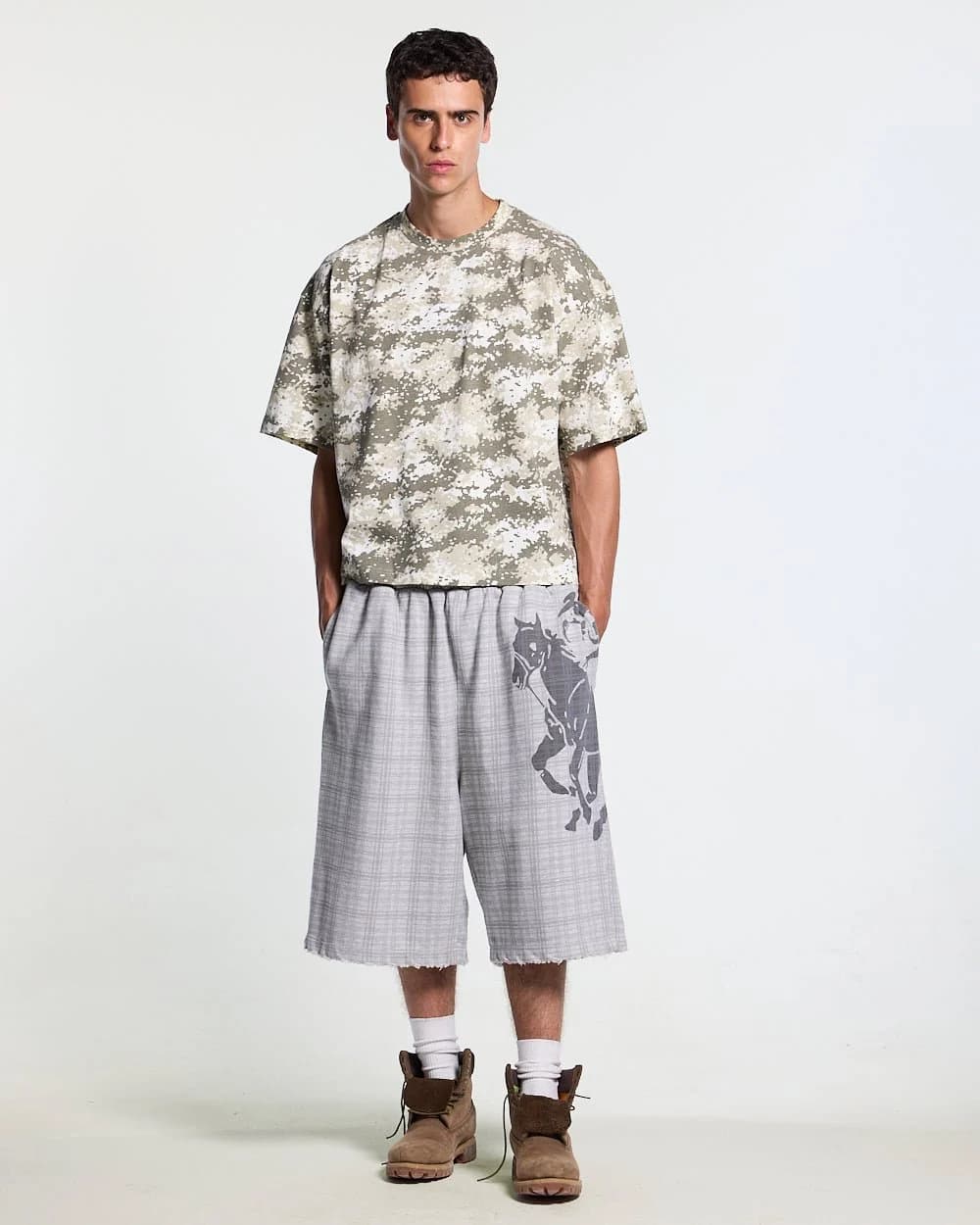 NOVEL SHORT SWEATPANTS GREY 7