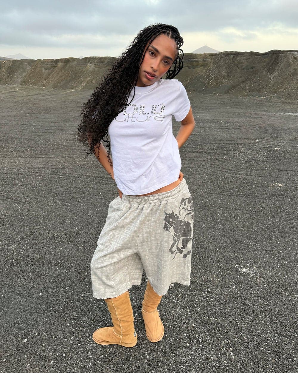 NOVEL SHORT SWEATPANTS GREY 14