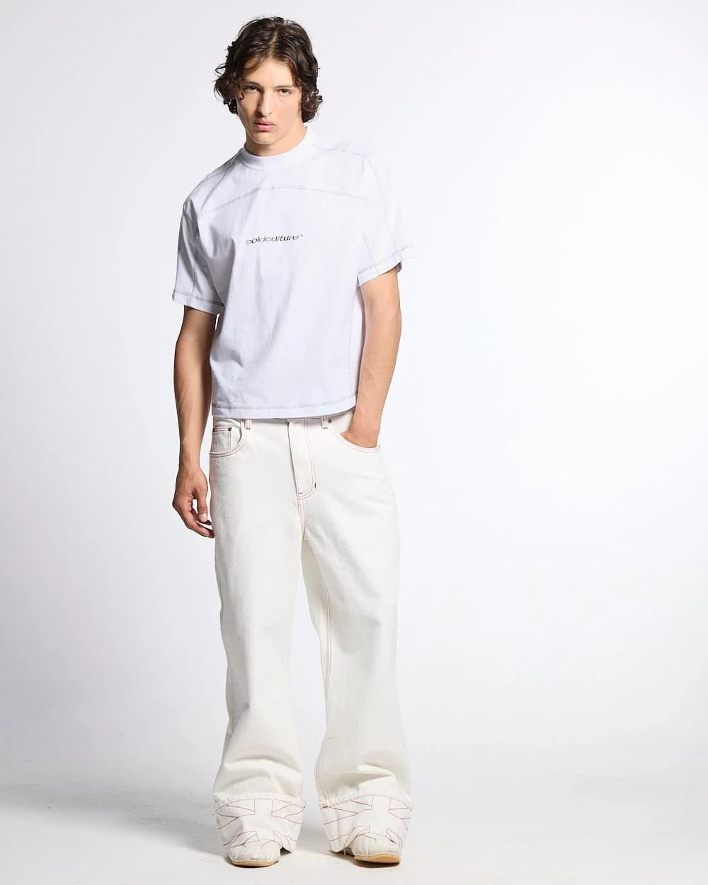 ROLLER TEE WHITE by COLD CULTURE