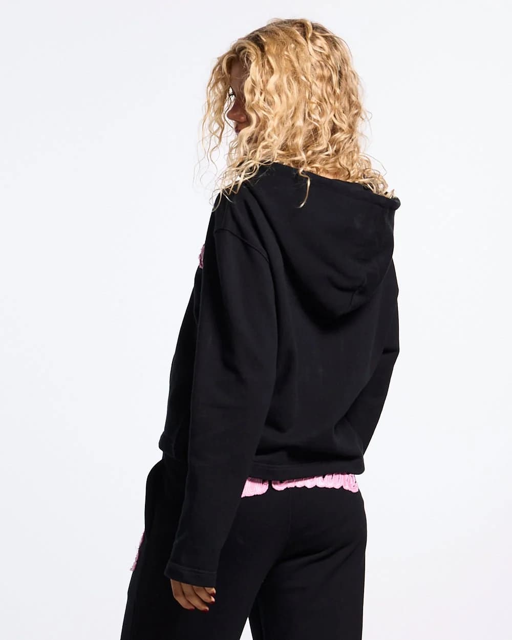 COLLEGE 55 ZIP HOODIE BLACK 3