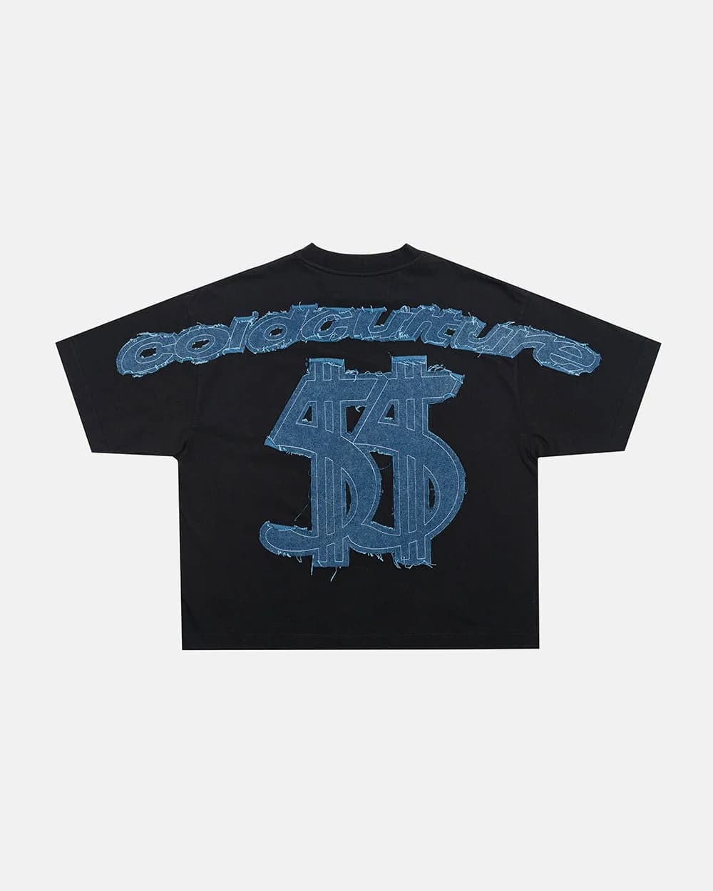 DISTRESSED DOLLAR TEE BLACK by COLD CULTURE