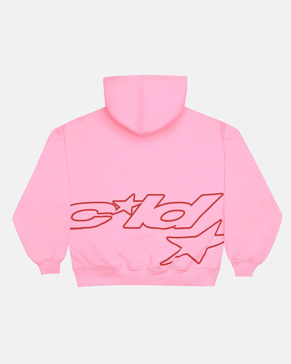 DEFENSE HOODIE PINK AND RED by COLD CULTURE