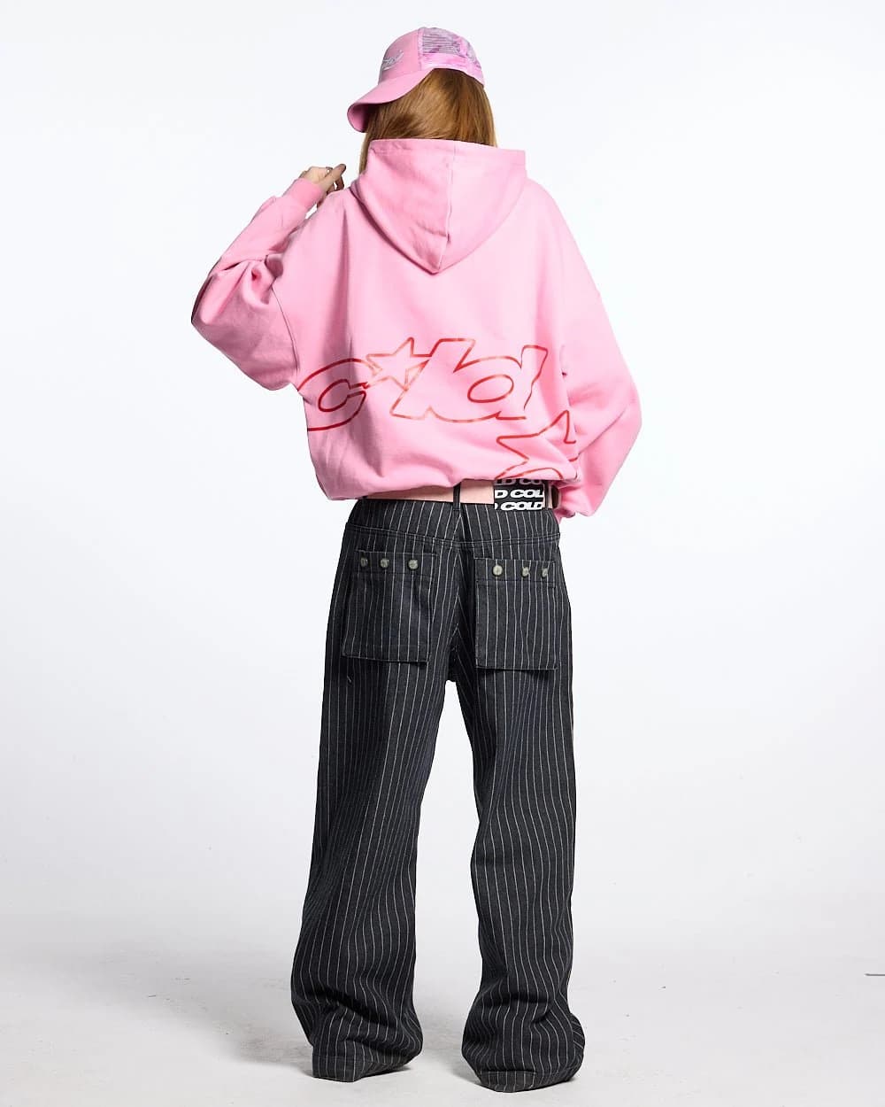 DEFENSE HOODIE PINK AND RED 5