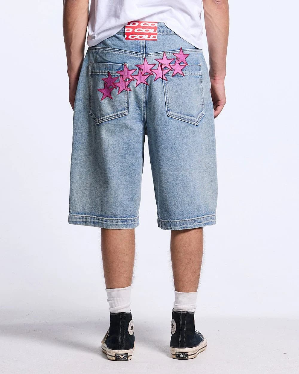 STARS V2 SHORTS LIGHT DENIM 2